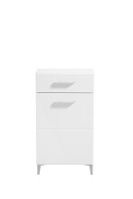 Schuhschrank >Cacak< in Weiß - 58x101,5x35cm...