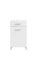 Schuhschrank >Cacak< in Weiß - 58x101,5x35cm...