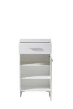 Schuhschrank >Cacak< in Weiß - 58x101,5x35cm (BxHxT)