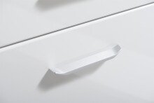 Schuhschrank >Cacak< in Weiß - 58x101,5x35cm (BxHxT)