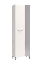 Garderobenschrank >Cacak< in Weiß - 60x191,5x33cm (BxHxT)