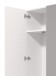 Garderobenschrank >Cacak< in Weiß - 60x191,5x33cm (BxHxT)