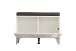 Sitzbank >Cacak< in Weiß - 74,5x45x35cm (BxHxT)