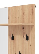 Garderobenpaneel >Sabac< in Artisan Eiche - 79x132x19,5cm (BxHxT)