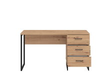 Schreibtisch >Sabac< in Artisan Eiche - 137,5x75x56cm (BxHxT)