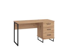 Schreibtisch >Sabac< in Artisan Eiche - 137,5x75x56cm (BxHxT)