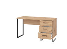 Schreibtisch >Sabac< in Artisan Eiche - 137,5x75x56cm (BxHxT)