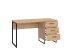 Schreibtisch >Sabac< in Artisan Eiche - 137,5x75x56cm (BxHxT)