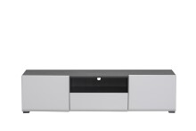 TV-Board >Borca< in Opaque White - 153x38,5x41,5cm (BxHxT)