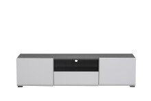 TV-Board >Borca< in Opaque White - 153x38,5x41,5cm...