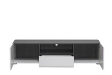 TV-Board >Borca< in Opaque White - 153x38,5x41,5cm (BxHxT)