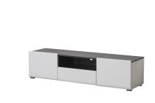 TV-Board >Borca< in Opaque White - 153x38,5x41,5cm (BxHxT)