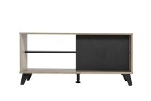 Couchtisch >Uzice< in Grey Oak - 101x47x50cm (BxHxT)