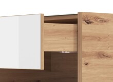 Couchtisch >Mitrovica< in Artisan Eiche - 92x47,5x74cm (BxHxT)