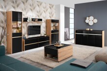 Couchtisch >Mitrovica< in Artisan Eiche - 92x47,5x74cm (BxHxT)