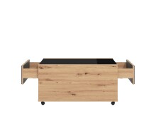 Couchtisch >Mitrovica< in Artisan Eiche - 92x47,5x74cm (BxHxT)
