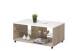 Couchtisch >Becej< in Grey Oak - 101x41,5x60cm (BxHxT)