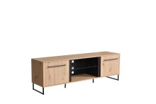 TV-Board >Sabac< in Artisan Eiche - 153x54x42cm (BxHxT)