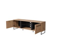 TV-Board >Sabac< in Artisan Eiche - 153x54x42cm (BxHxT)