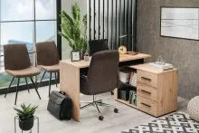Schreibtisch >Paracin< in Artisan Eiche -...