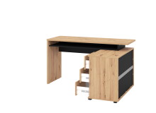 Schreibtisch >Paracin< in Artisan Eiche - 135x75,5x50cm (BxHxT)