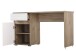 Schreibtisch >Cuprija< in Grey Oak - 135x75,5x50cm (BxHxT)