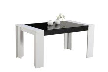 Esstisch >Temerin< in Weiß - 154x75x90,5cm (BxHxT)