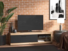 TV-Board >Ruma< in Artisan Eiche - 162x43x41,6cm (BxHxT)