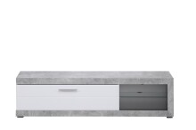 TV-Board >Ruma< in Beton - 181x43,5x41,5cm (BxHxT)