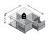 Couchtisch >Duo< in Matera - 70x36x70cm (BxHxT)