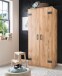 Kleiderschrank >Lothar< in Plankeneiche - 90x198x58cm (BxHxT)