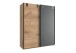 Schwebetürenschrank >Lothar< in Plankeneiche - 135x198x64cm (BxHxT)