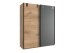 Schwebetürenschrank >Lothar< in Plankeneiche - 135x198x64cm (BxHxT)