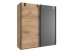 Schwebetürenschrank >Lothar< in Plankeneiche - 180x198x64cm (BxHxT)