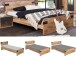 Bett >Lothar< in Plankeneiche - x85x210cm (BxHxT)