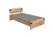 Bett >Lothar< in Plankeneiche - x85x210cm (BxHxT)