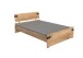 Bett >Lothar< in Plankeneiche - 146x85x210cm (BxHxT)