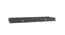 Bettschubkasten >Lothar< in Graphit - 100x16x60cm...