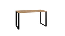 Schreibtisch >Lothar< in Plankeneiche - 140x75x70cm (BxHxT)