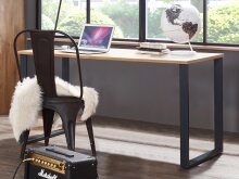 Schreibtisch >Lothar< in Plankeneiche - 140x75x70cm...