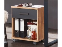 Rollcontainer >Lothar< in Plankeneiche - 46x58x40cm...