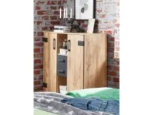 Highboard >Lothar< in Plankeneiche - 124x105x41cm...