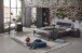 Schreibtisch >Nickola< in Graphit - 140x75x70cm (BxHxT)