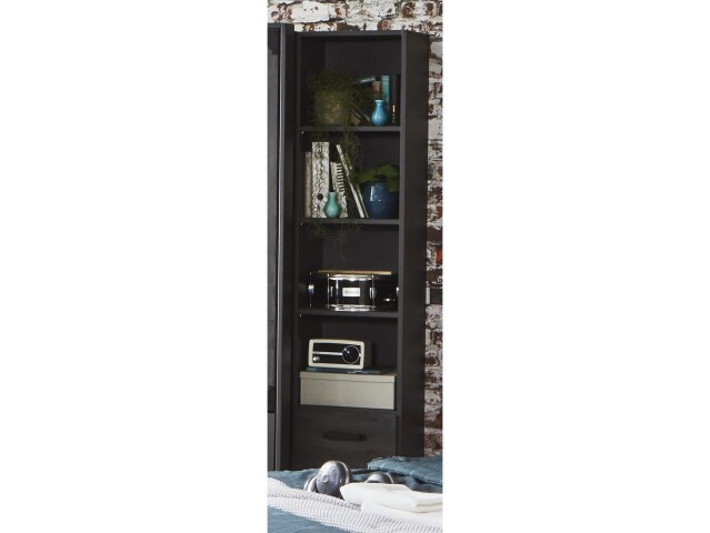 Regal >Nickola< in Graphit - 47x198x40cm (BxHxT)