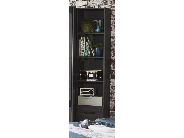 Regal >Nickola< in Graphit - 47x198x40cm (BxHxT)