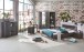 Regal >Nickola< in Graphit - 47x198x40cm (BxHxT)