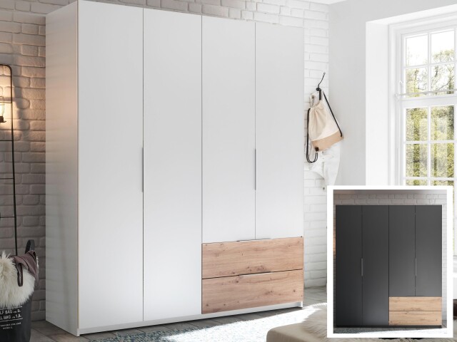Kleiderschrank >Filberto< in  - 182x210x59cm (BxHxT)