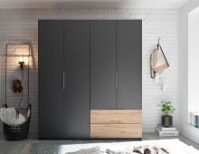 Kleiderschrank >Filberto< in  - 182x210x59cm (BxHxT)