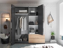 Kleiderschrank >Filberto< in  - 182x210x59cm (BxHxT)