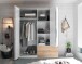 Kleiderschrank >Filberto< in Weiß - 182x210x59cm (BxHxT)